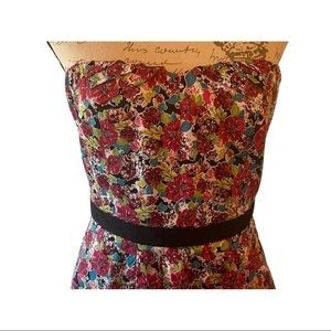 Rami strapless Flower Summer Dress Size M